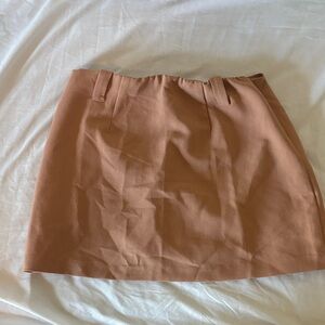 Women's Abercrombie Tan Mini Skirt - Casual Classic